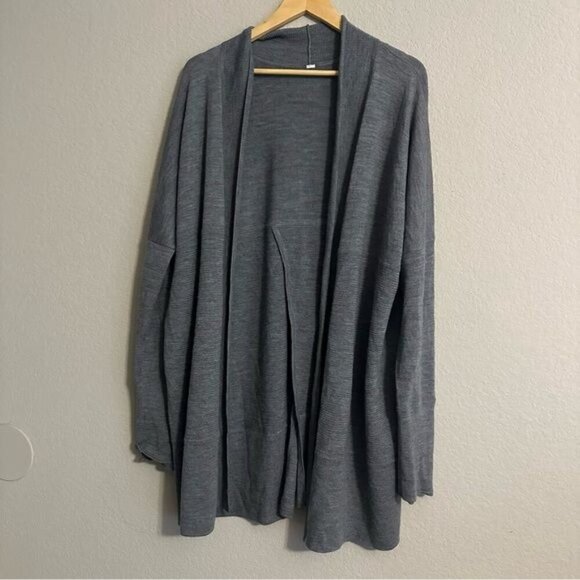 Lululemon Sit In Lotus Wrap II Sz 8 In Heathered Grey Sage - Picture 5 of 15